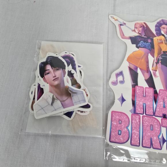 K Pop Demon Hunters Happy Birthday Party Supplies New Sealed - Picture 5 of 7